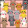 cheering cats
